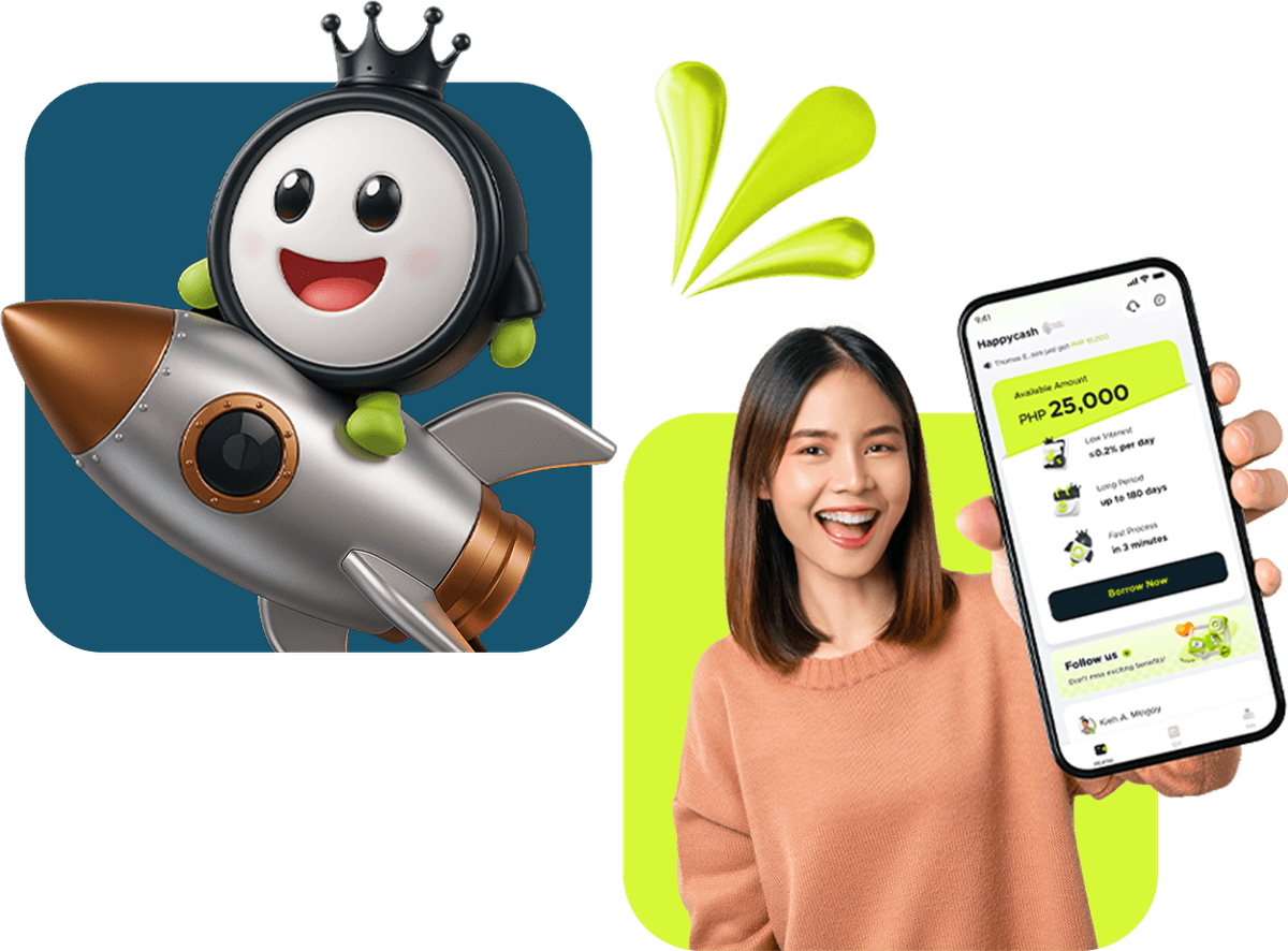 A happy woman feeling financially secure